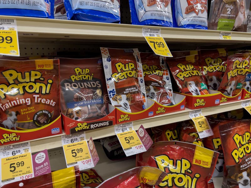 Seattle, WA USA Circa December 2022 Close Up View of Dog Treats for