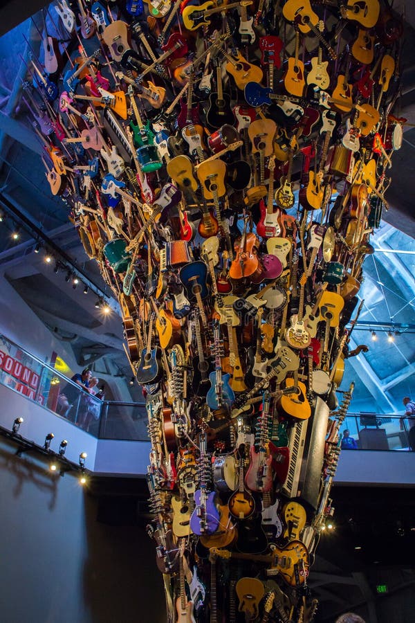 Seattle, Washington, de V.S. - 4 Augustus, 2013: Art Installation-reas royalty-vrije stock fotografie Seattle, Washington, de V.S. - 4 Augustus, 2013: Art Installation-reas royalty-vrije stock fotografie
