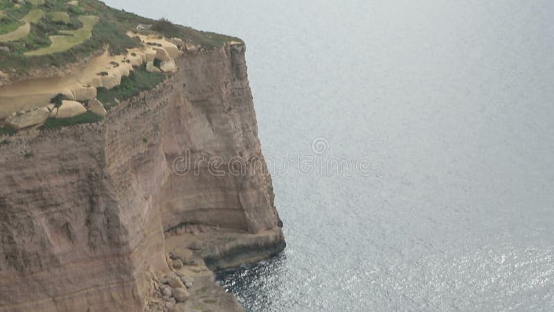 Seaview abierto fantástico de los altos acantilados hermosos de Dingli, Malta