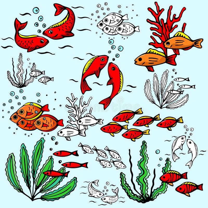 Seaworld ilustracyjne serii royalty ilustracja