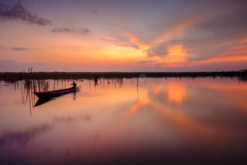 Sebangau River at Central Kalimantan Indonesia