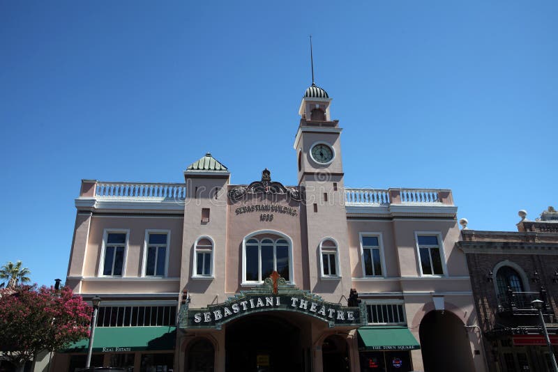 Sebastiani Theatre fotografering för bildbyråer