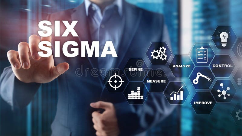 Sechs Sigma, Herstellung, Qualitätskontrolle und industrieller Prozess, die Konzept verbessern Geschäft, Internet und tehcnology