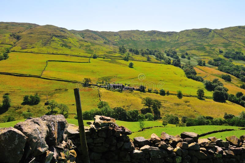 Secluded Farm in Cumberland. Stock Photo Image of lonely, england