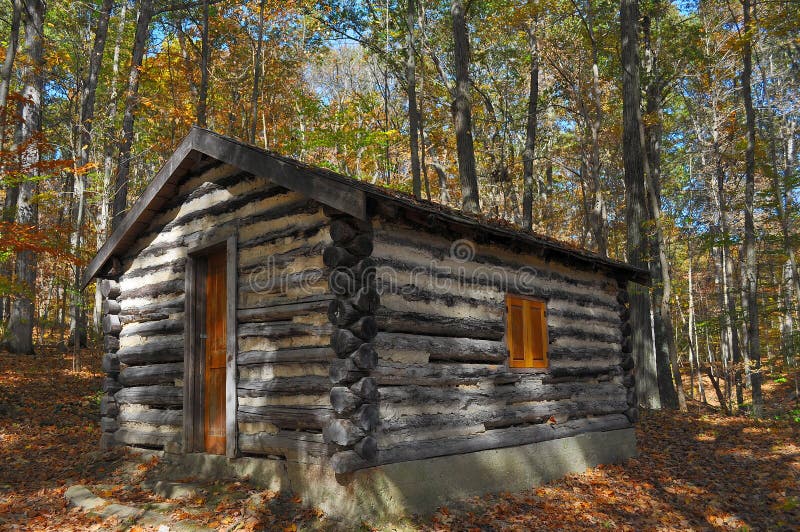 Secluded log cabin