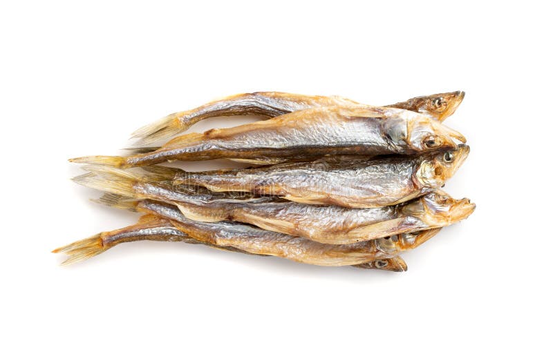 Seco salgado pequeno arenque seco sardinha salgada marisco salgado aperitivos cerveja peixe estocado foto de stock