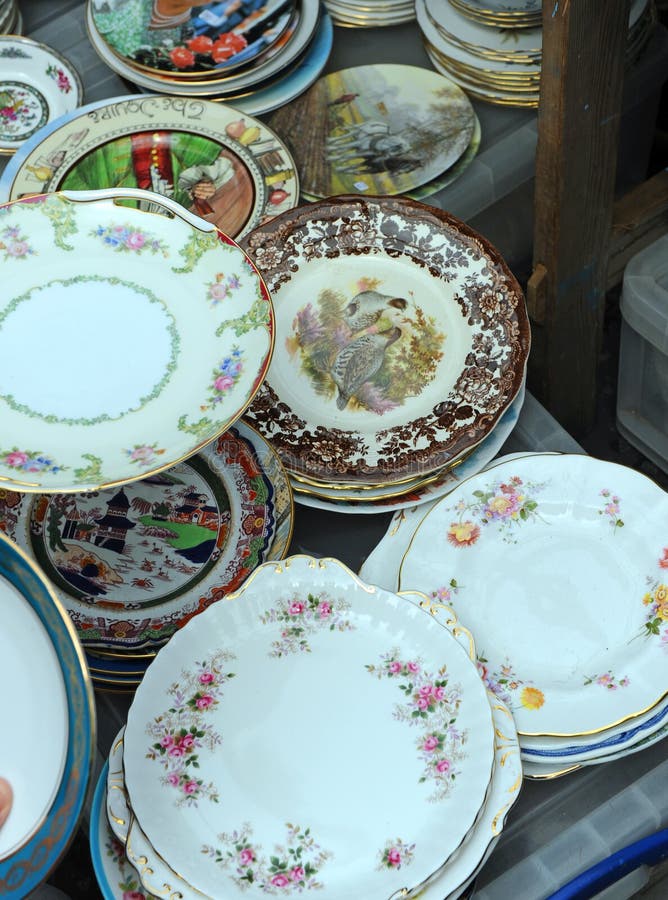 Second Hand English Crockery Plates Stock Photo Image of occasion, bowl 265535130