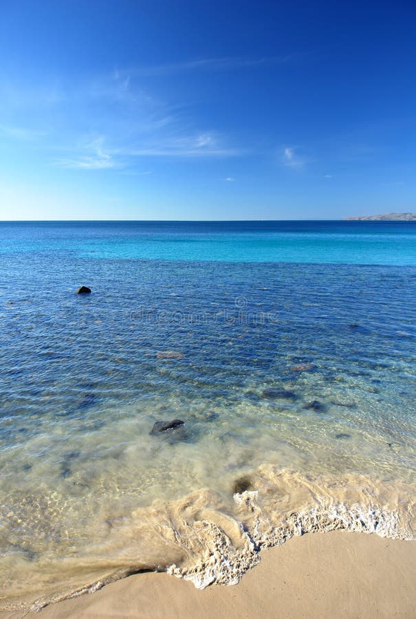 Beautiful Beach Scene stock image. Image of wineglass - 11991137