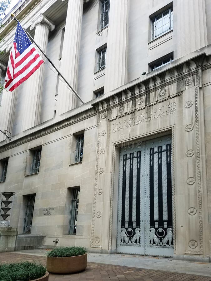 The Department of Justice in Washington, DC, USA Stock Image Image of