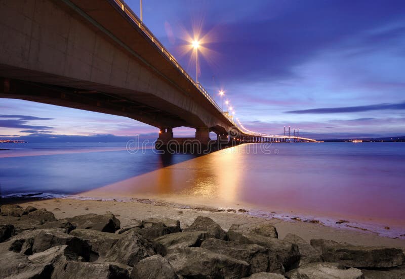 In secondo luogo incrocio di Severn, Regno Unito fotografie stock libere da diritti In secondo luogo incrocio di Severn, Regno Unito fotografie stock libere da diritti