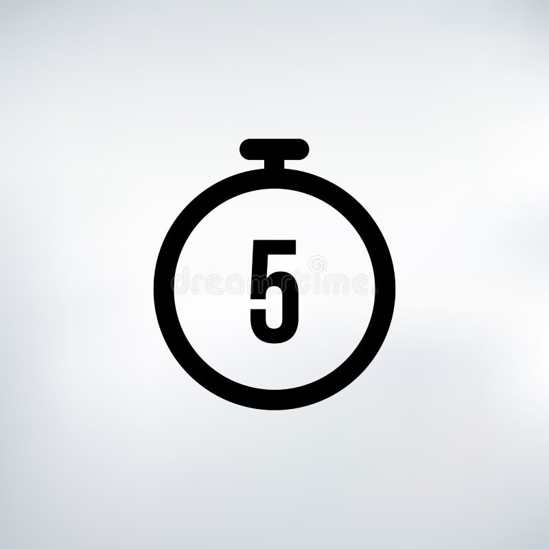 5 Seconds Countdown Timer Icon Set. Time Interval Icons. Stopwatch and Time  Measurement Stock Illustration - Illustration of icon, measure: 186973334