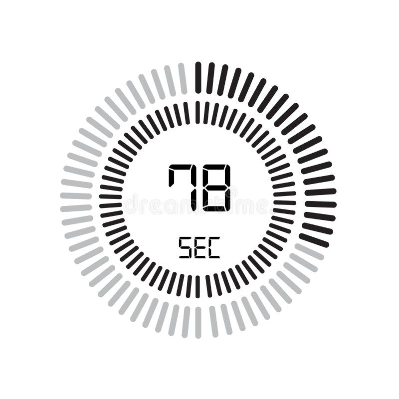 The 78 Seconds Icon Digital Timer Clock And Watch Timer Countdown The 78 Seconds Icon Digital Timer Clock And Watch Timer Countdown