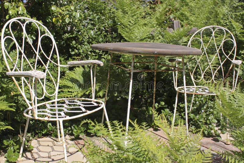 Secret Garden Table royalty free stock photo