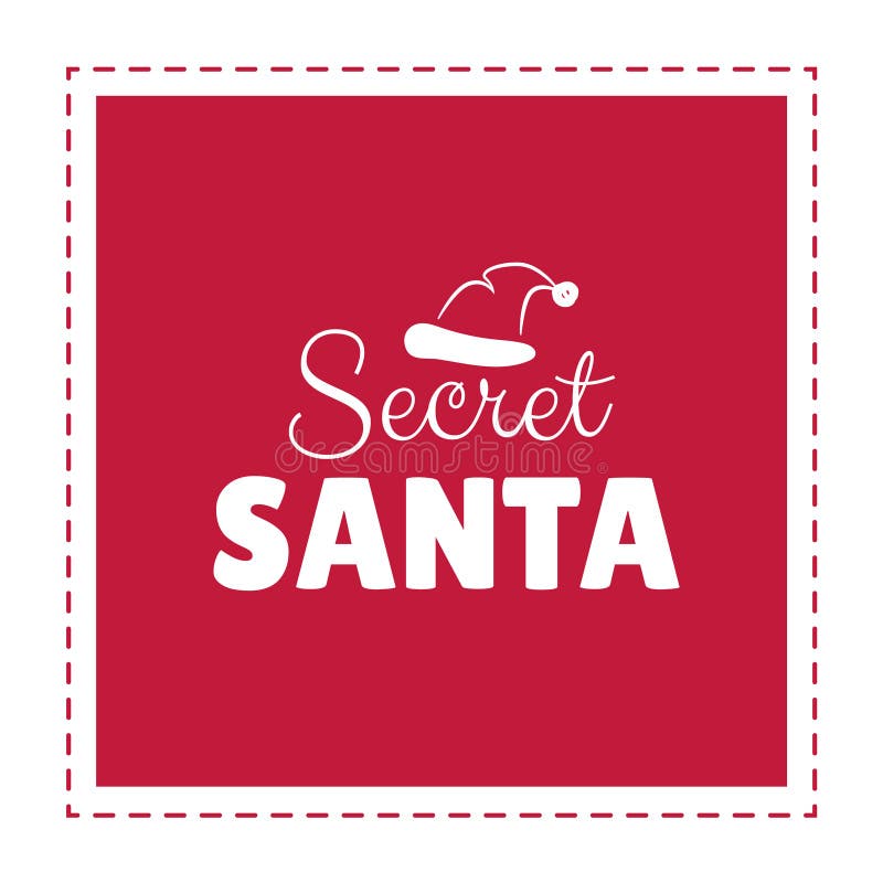 Secret Santa Banner Design With Handwritten Calligraphic Quote And White  Beard Or Red Background With Snowflakes Time For Presents Stock  Illustration - Download Image Now - iStock