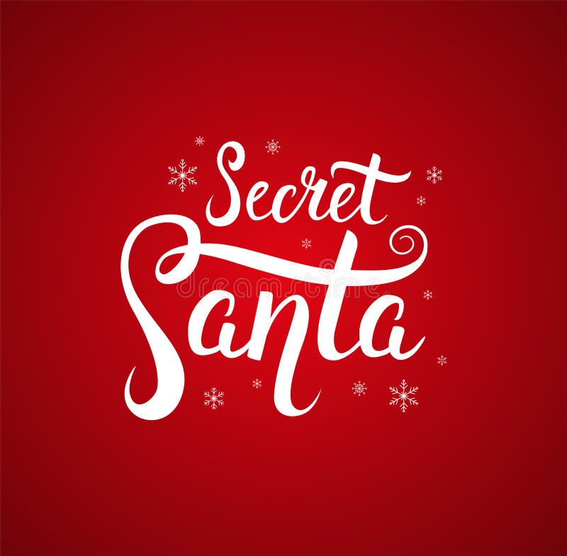 Secret Santa Banner Design With Handwritten Calligraphic Quote And White  Beard Or Red Background With Snowflakes Time For Presents Stock  Illustration - Download Image Now - iStock