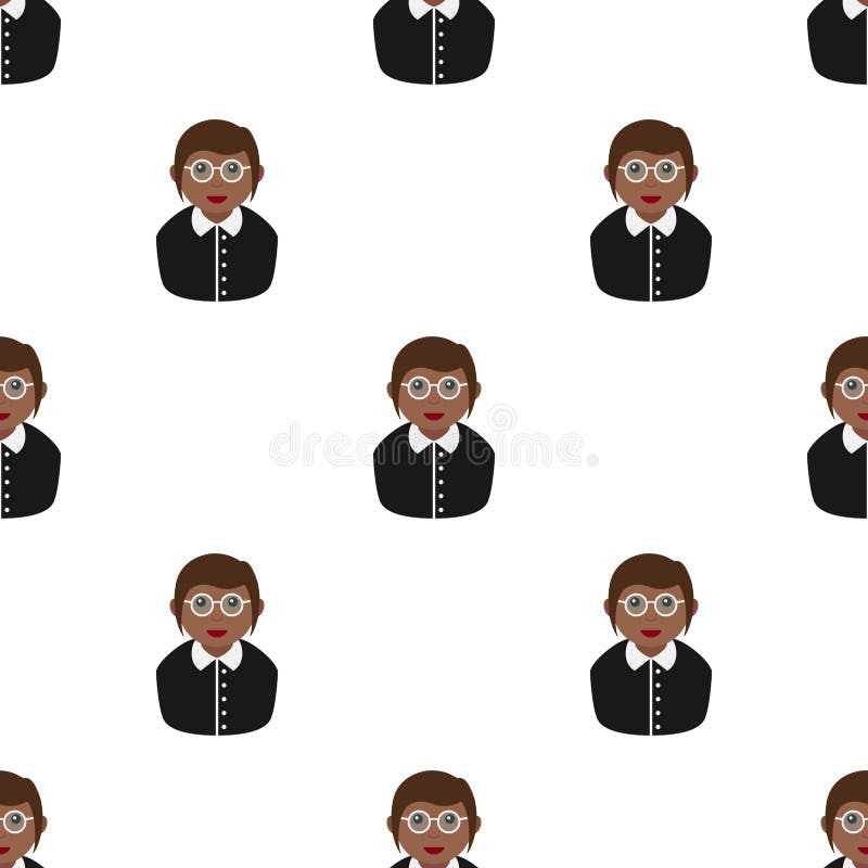 Secretaria negra Woman Seamless Pattern libre illustration Secretaria negra Woman Seamless Pattern libre illustration