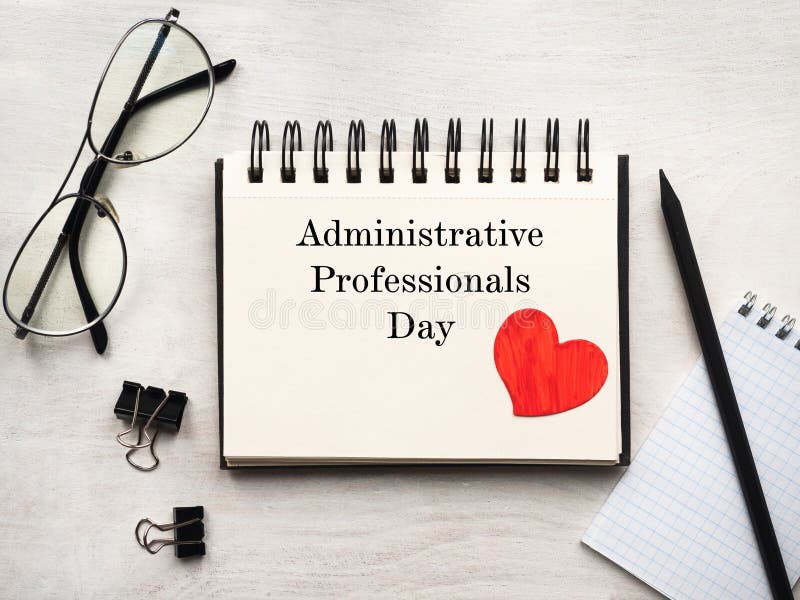 Secretaries Day and Admin Day. Greeting card