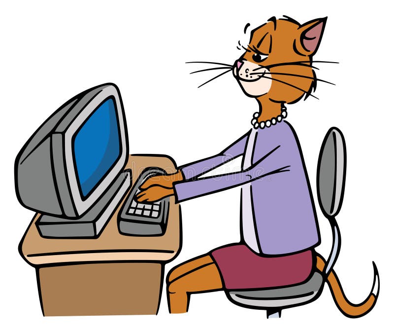 Secretary cat