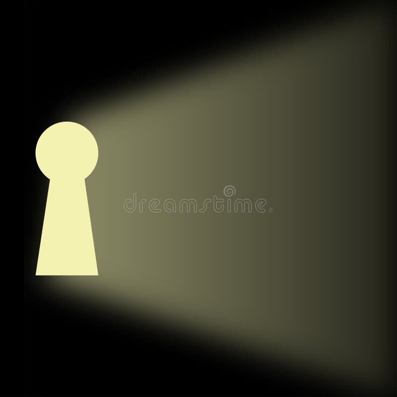 Secreto del ojo de la cerradura ilustración del vector Secreto del ojo de la cerradura ilustración del vector