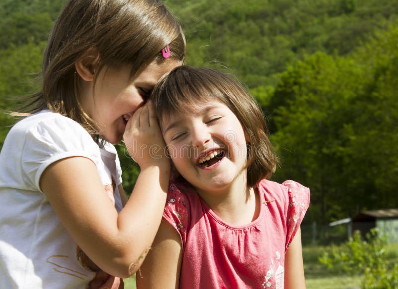 Secrets of children royalty free stock photography Secrets of children royalty free stock photography