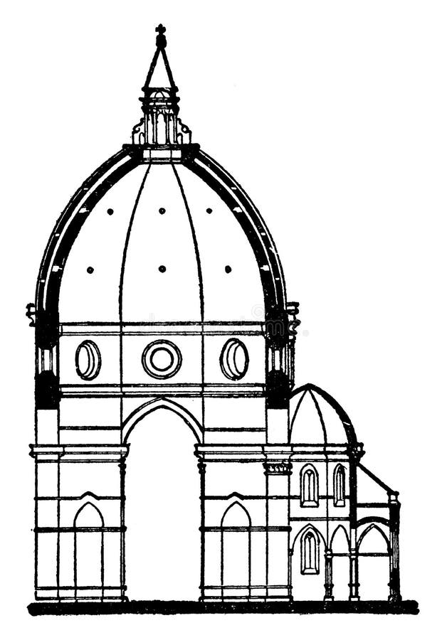 Florence cathedral Florence Italy engraving from a drawing by Empedocle  Ximenes Stock Photo Picture And Rights Managed Image Pic DAEB8015330   agefotostock