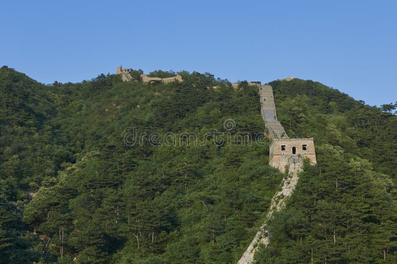Section non restaurée de la Grande Muraille de la Chine, Zhuangdaokou, Pékin, Chine images stock Section non restaurée de la Grande Muraille de la Chine, Zhuangdaokou, Pékin, Chine images stock