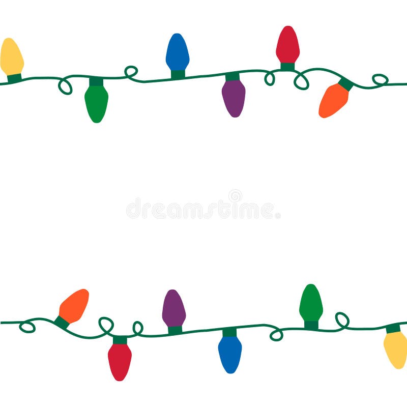 Secuencia inconsútil de las luces de la Navidad libre illustration Secuencia inconsútil de las luces de la Navidad libre illustration