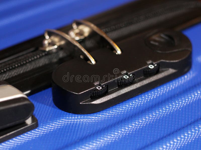 Secure code for travel bag stock photo. Image of combination 108833100