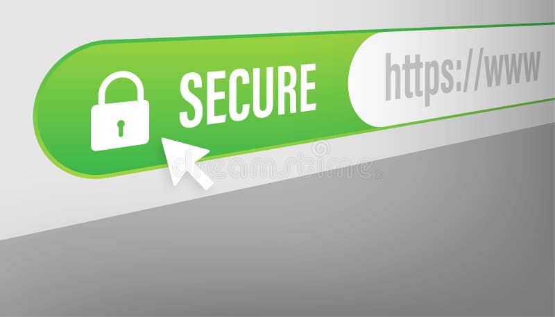 Secure connection icon vector illustration isolated on white background, flat style secured ssl shield symbols. vector illustration