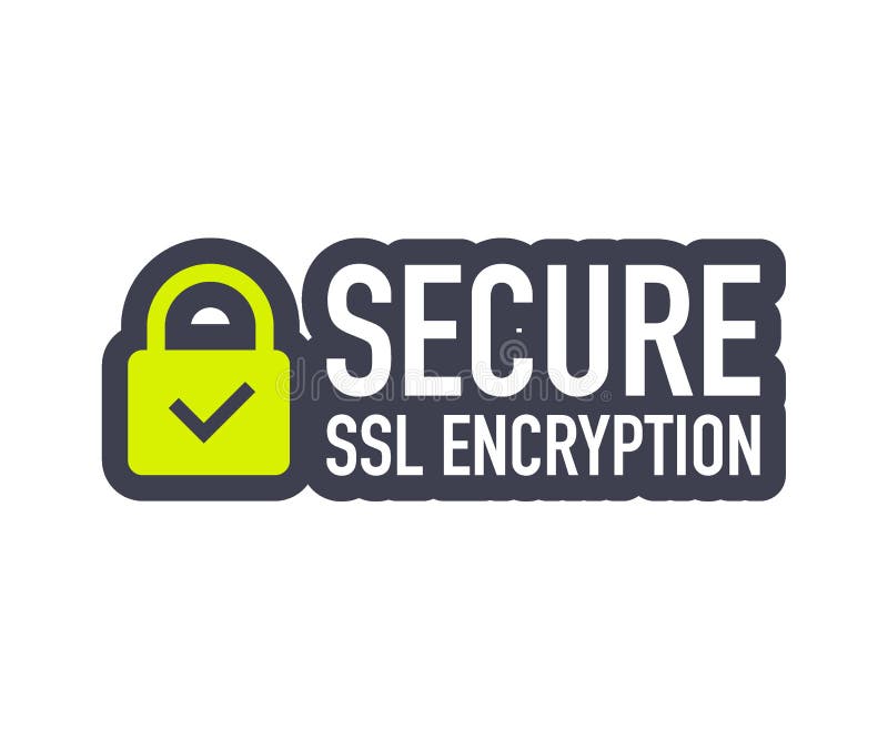 Secure connection icon vector illustration isolated on white background, flat style secured ssl shield symbols. vector illustration