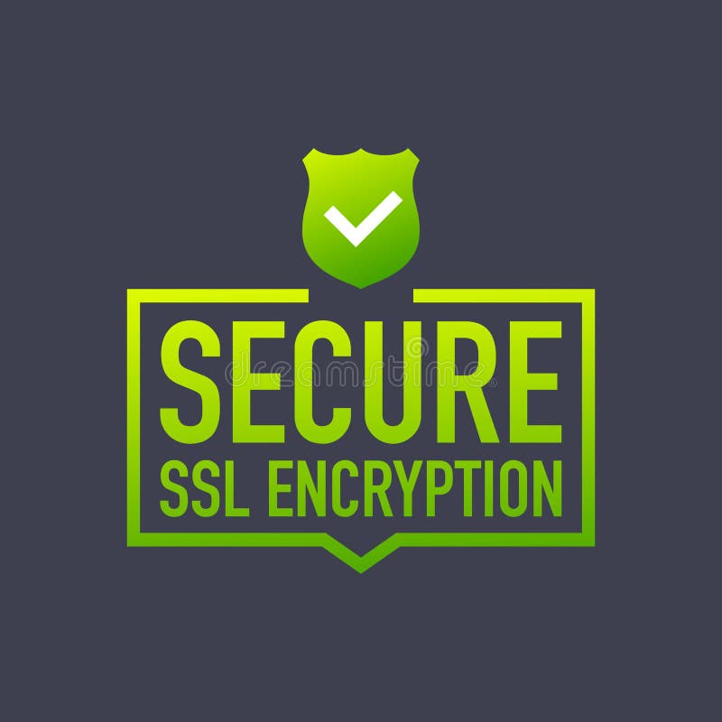 Secure connection icon vector illustration isolated on white background, flat style secured ssl shield symbols. royalty free illustration