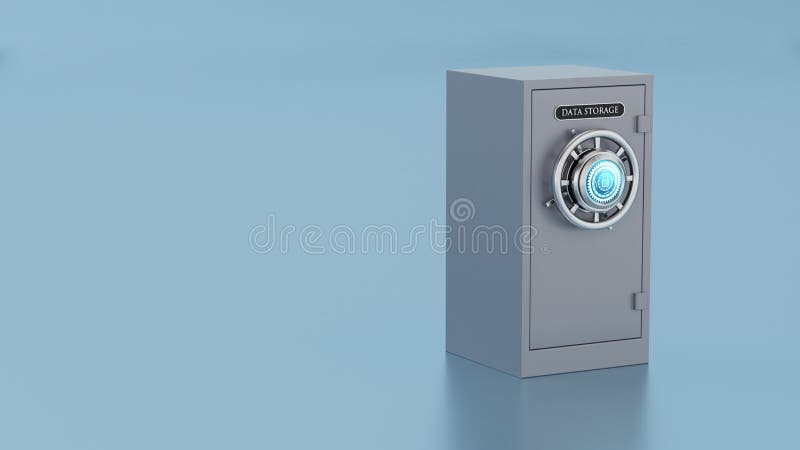 Secure Data Storage Concept royalty free illustration