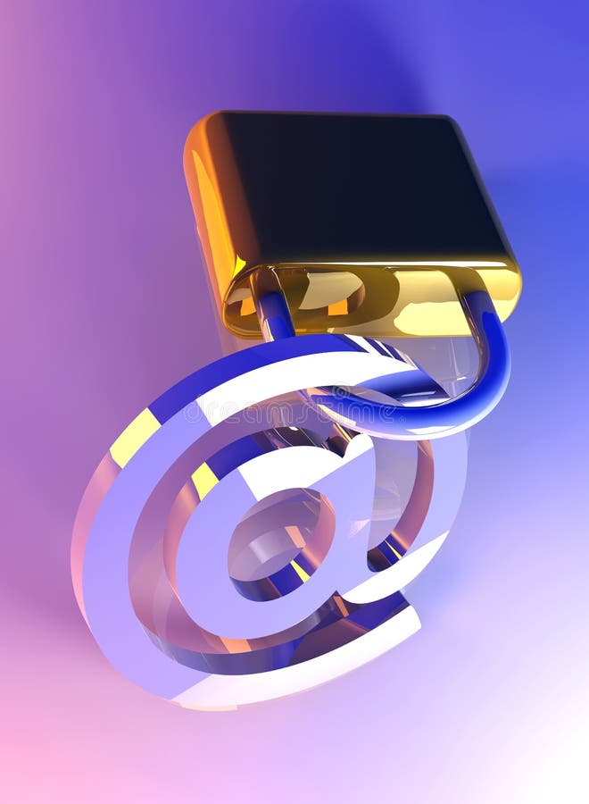 Secure Email Stock Illustration. Illustration Of Internet - 7507295