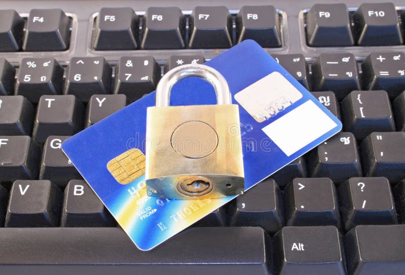 Secure Internet Shopping stock photo