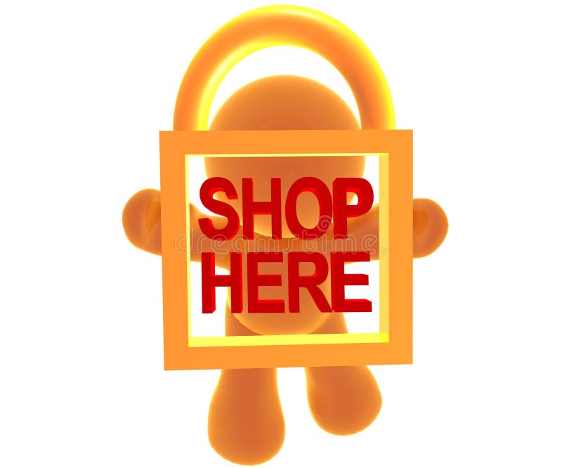 Secure shopping icon symbol