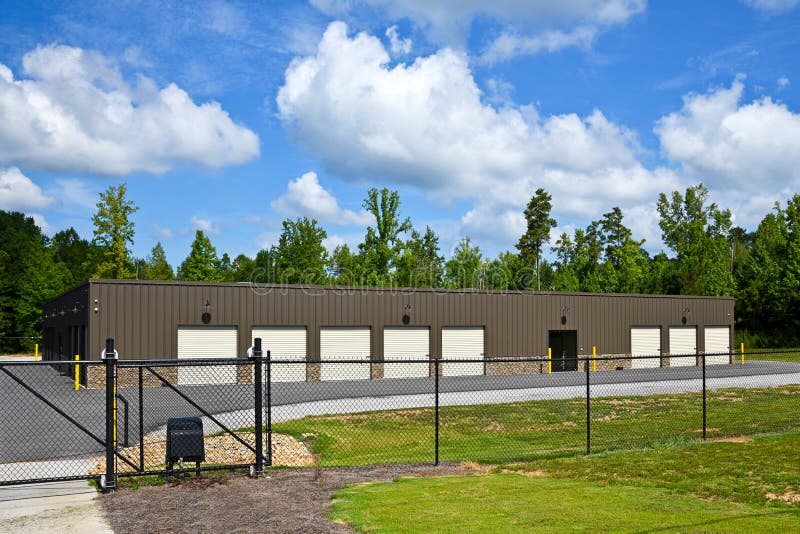 A Brand New Secure Self Storage Facility Stock Photo Image of access