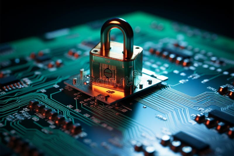 Securing data from unauthorized access and attacks is crucial for vulnerable networks vector illustration