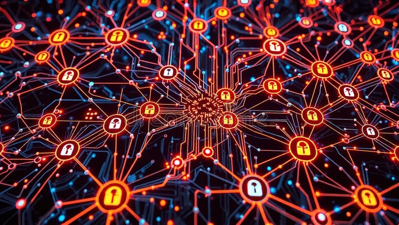 Securing Decentralized Computing Networks Data Integrity Security and Transfer in 2025 and Beyond stock illustration