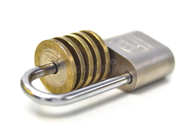 SECURING SAVINGS royalty free stock photos SECURING SAVINGS royalty free stock photos