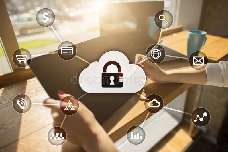 Securitatea informatică în materie de protecție a datelor. royalty free stock photography
