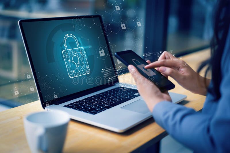 Securitatea informatică și protecția împotriva securității informatice și a securității informatice și a securității informatice ș royalty free stock images