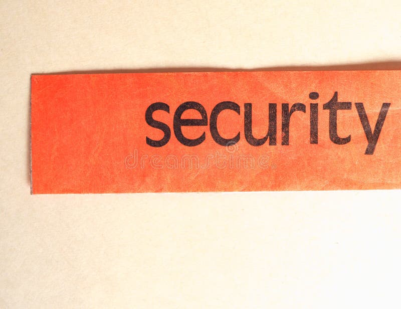 Security bag tag stock photo. Image of brand, business 187213716