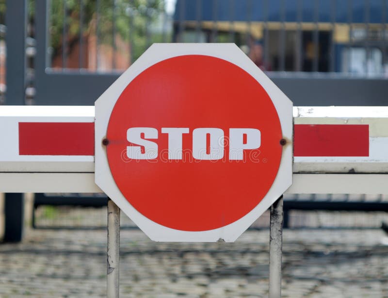 Security barrier stock image Security barrier stock image