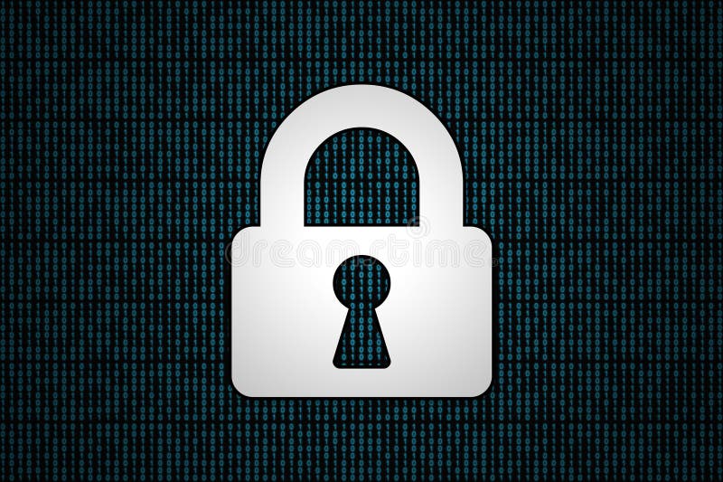 Security on a binary code. Background. Code coding binary illustrations