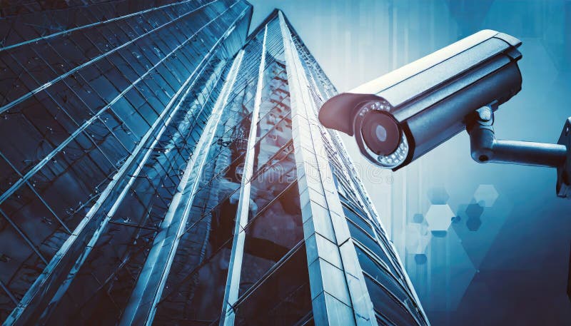 Security CCTV Camera Generated with AI Stock Illustration Circuit Diagram