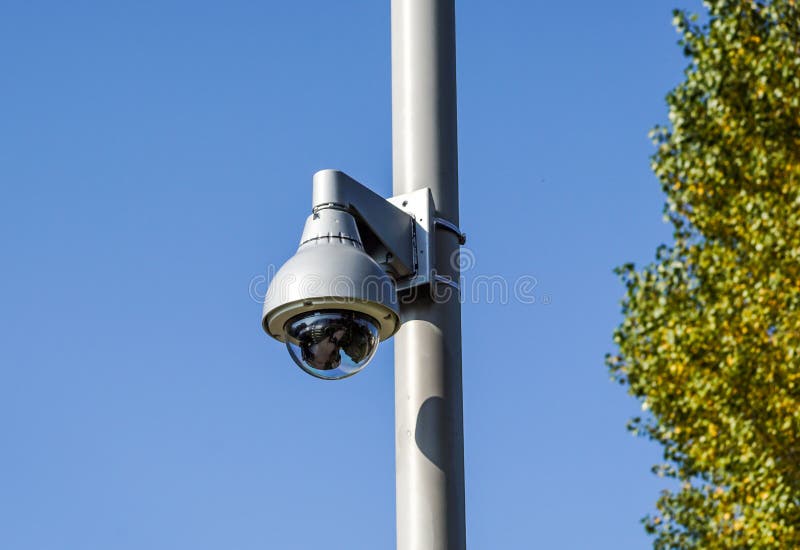 Security CCTV camera in office building