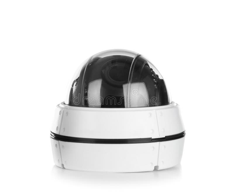 Security CCTV camera on white background royalty free stock photo Security CCTV camera on white background royalty free stock photo