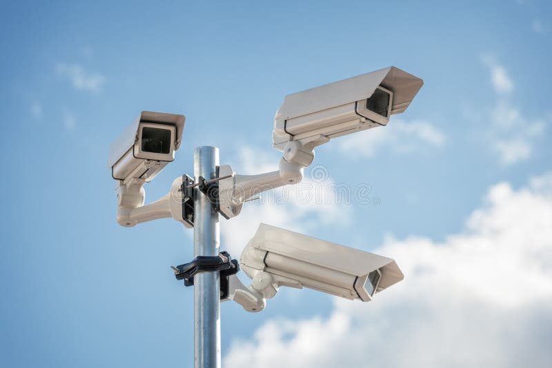 Security cctv surveillance camera royalty free stock images