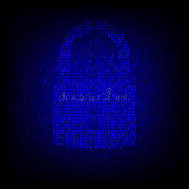 Security concept. Binary code lock symbol. royalty free illustration