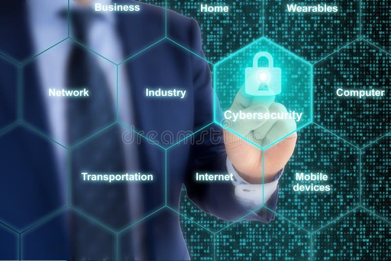 Security expert IOT grid cybersecurity concept
